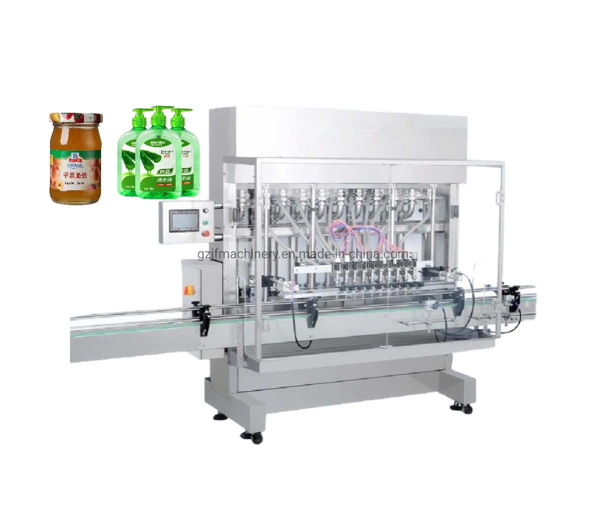 Automatic Wine Cooked Oil Tomato Paste Cosmetic Jars Bottle Filling Machines