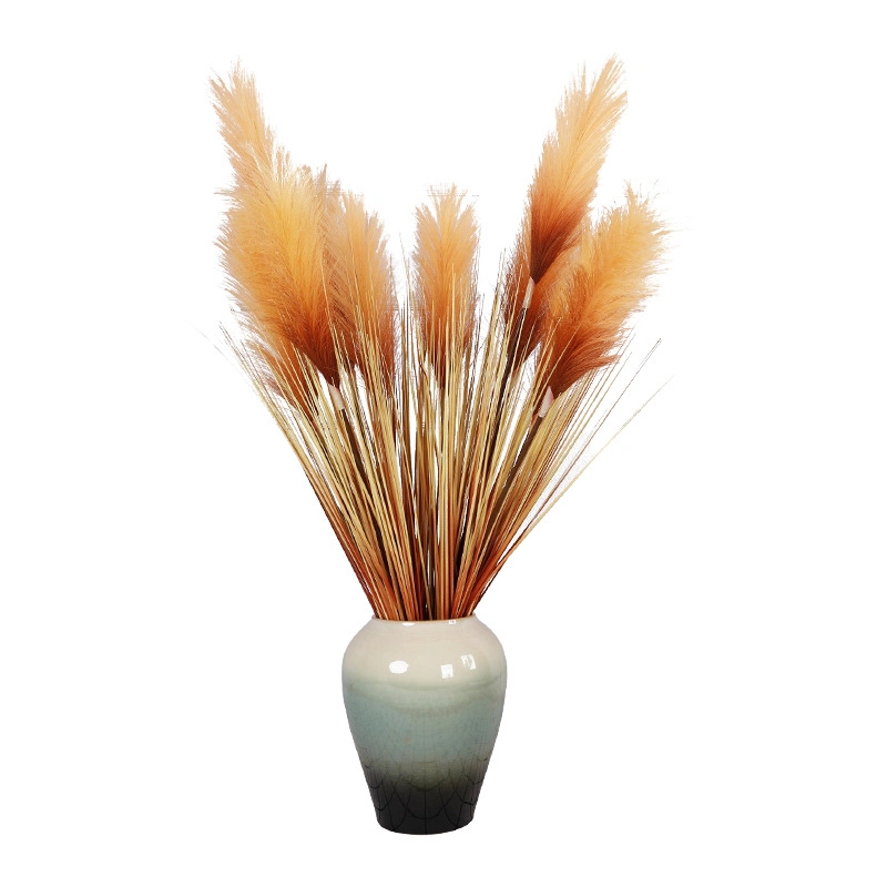 Wholesale Fake Reed Potted Dog&prime; S Tail Grass Shop Window Decoration Ornaments Reed Artificial Flower