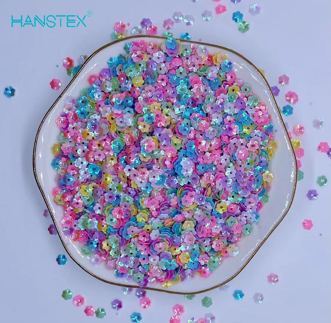 Hanstex bordados de lentejuelas suelto/PVC Pet decoración navideña de artesanía lentejuelas hojuelas parte Decoración Confetti coser Paillette