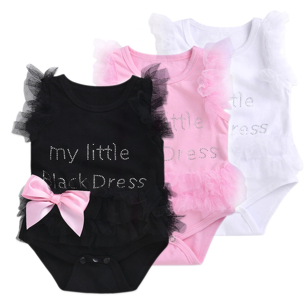 Infant Girls Bodysuits No Sleeve Baby Clothes Summer Newborn Baby Clothes