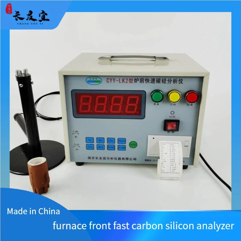 The Hot Metal Analyzer in Front of The Furnace Is Used for The Rapid Detection of Carbon-Silicon Components in Cast Metal Liquids