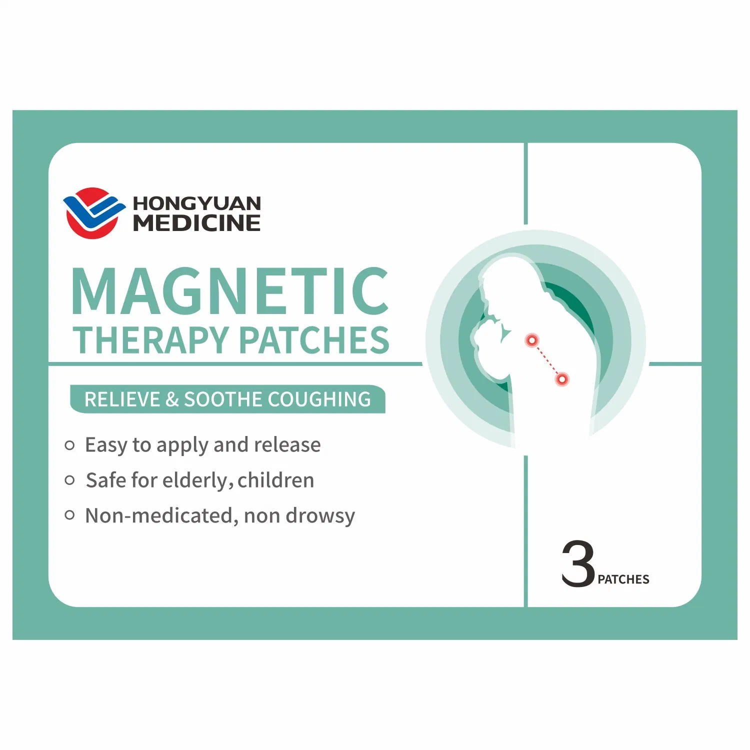 China Best Magnetic Therapy Patches Relieve Stomachache Non-Medicated Far Infrared Powder Heating Patch