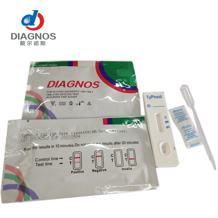 Dispositivo médico a febre tifóide Igg/Igm Kit de Teste rápido