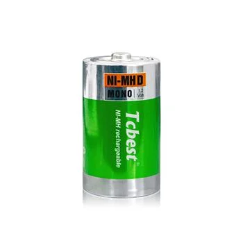 1,2V Ni-MH Batterie rechargeable de format D 8000mAh pour instruments jouets cuisinière à gaz Batteries caméra et microphone