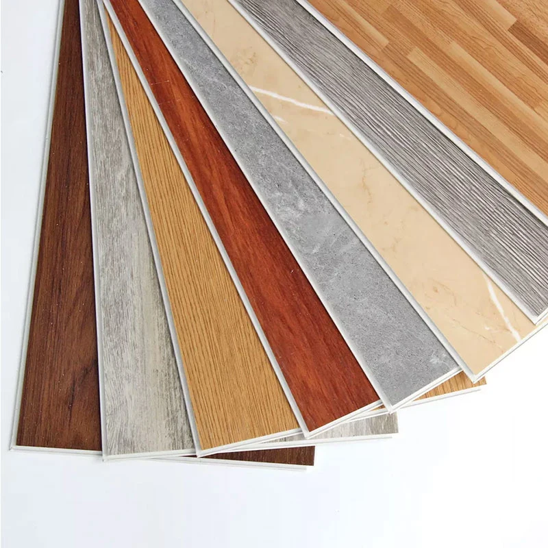 EIR parquet flottant en bois texturé à chevrons vinyle PVC rigide de luxe Parquet en bois SPC en stock