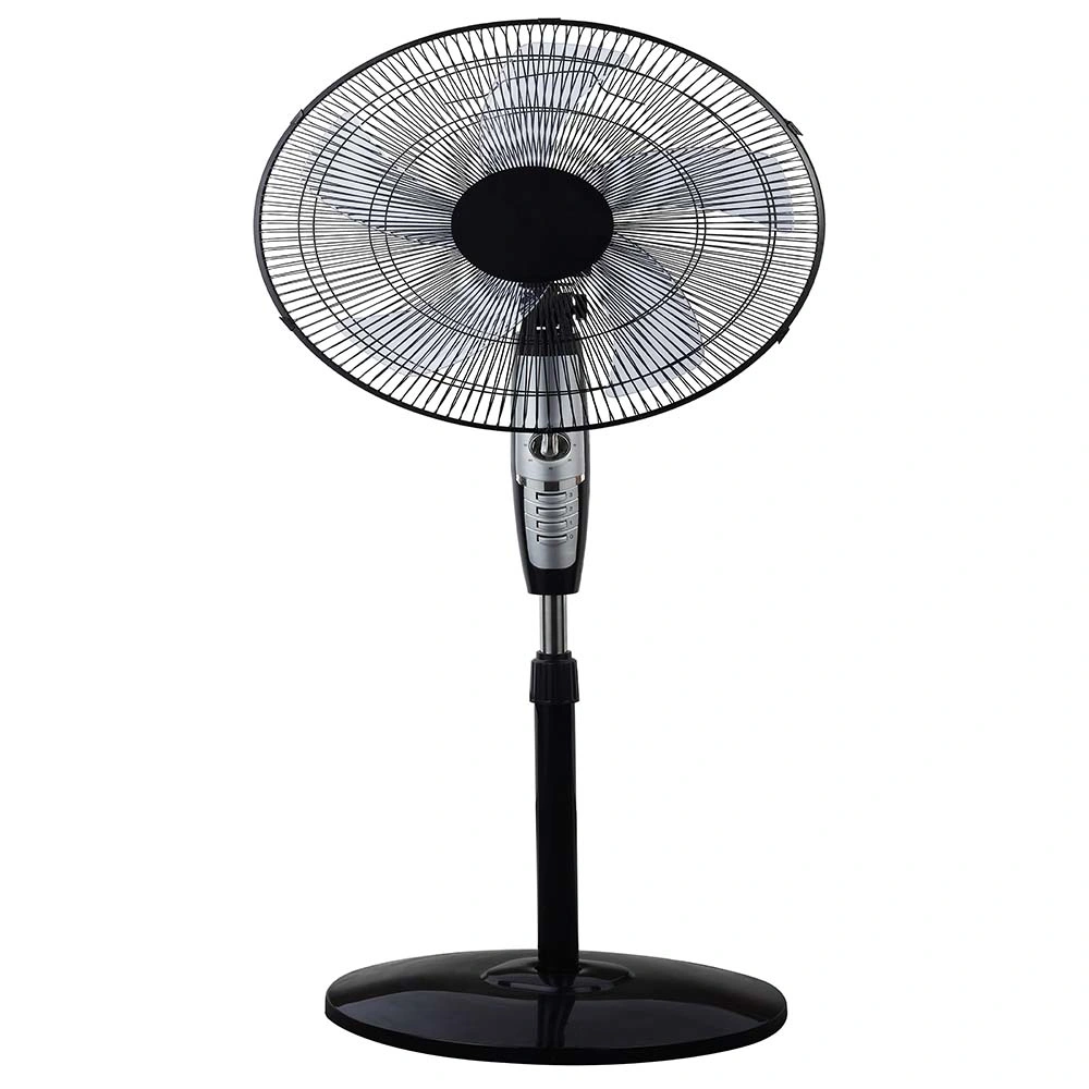 16 18 Black ABS Body 3 Speeds Factory Price Stand Fan with Timer