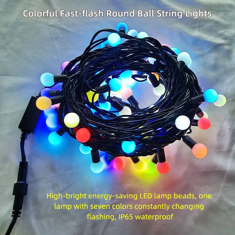 LED Round Ball String Light Christmas Lights Outdoor Decoration