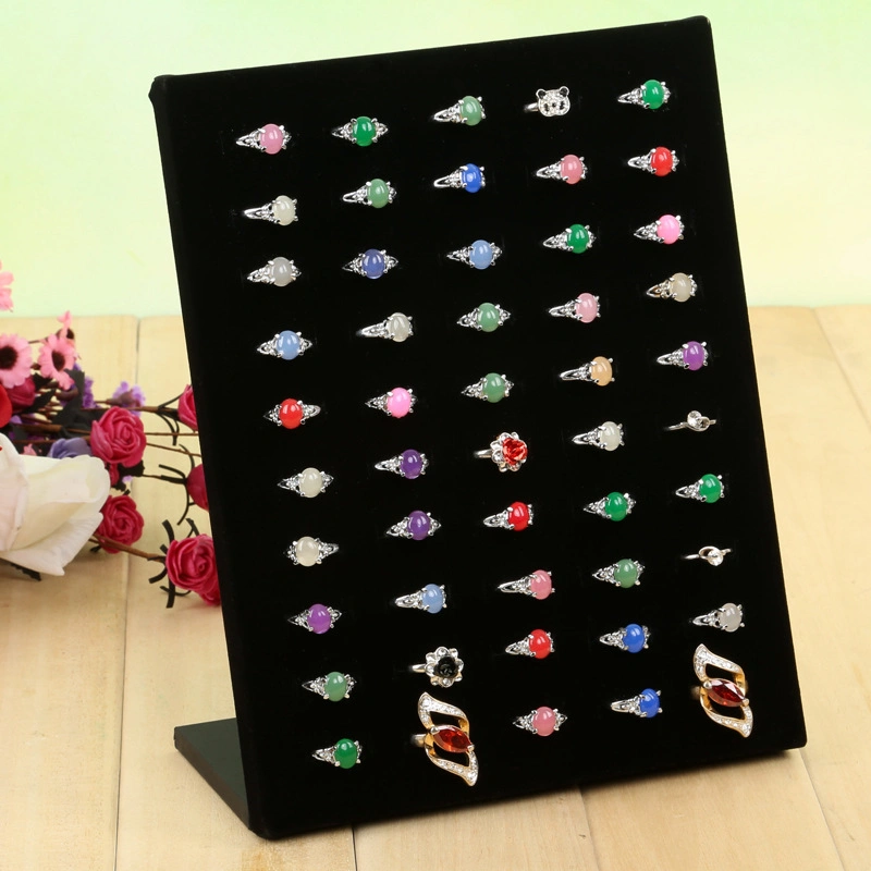 Custom Earrings Nail Jewelry Box Display Night Market Flannel Display Rack