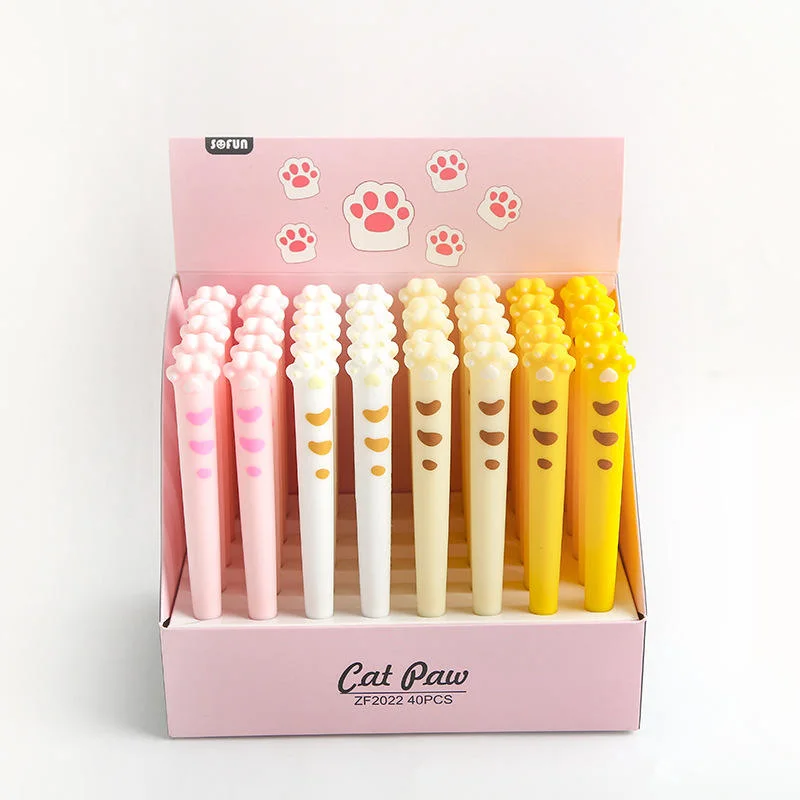 Cute Kawaii Creative Cat Claw Gel Pen School Student Kids Ballpoint