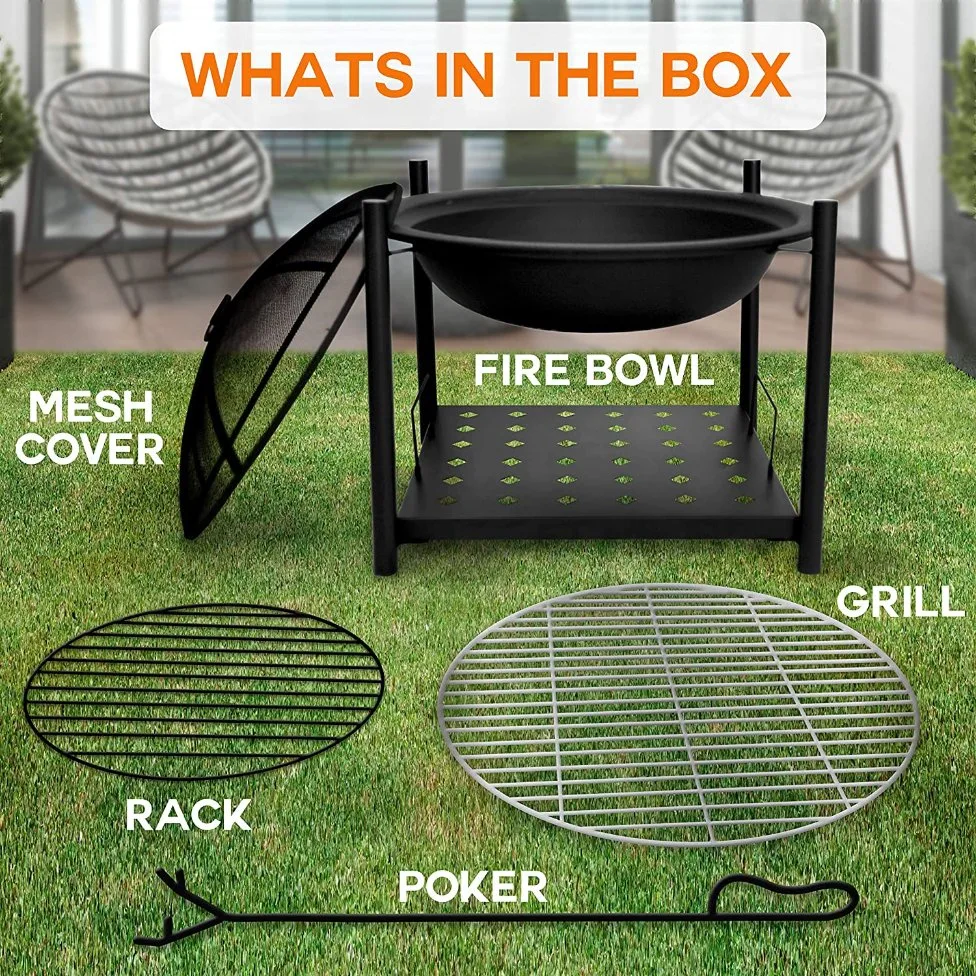 Fire Pit and BBQ Grill for Outdoor