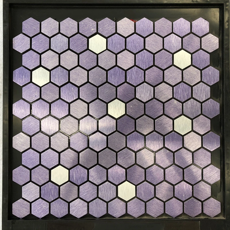 Pulido de piedras naturales mosaicos de mármol hexagonal para el piso del baño Backsplash de cocina