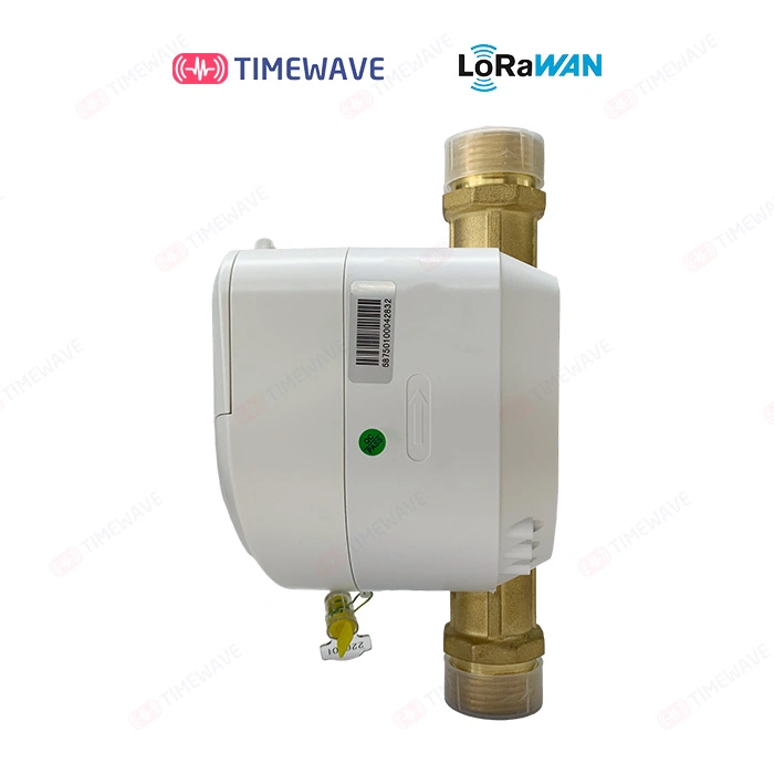DN25 Lora/Lorawan Smart Ultrasonic Hot Water Flow Meter with Prepaid Remote Control and Non-Valve Control, Copper Shell