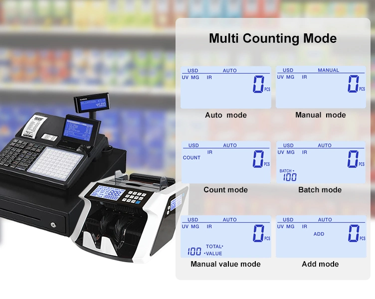 Financial Equipment Bill Counters Money Counter Banknote Counter Contador De Billestes Falsos Contadoras De Monedas Money Counting Machine