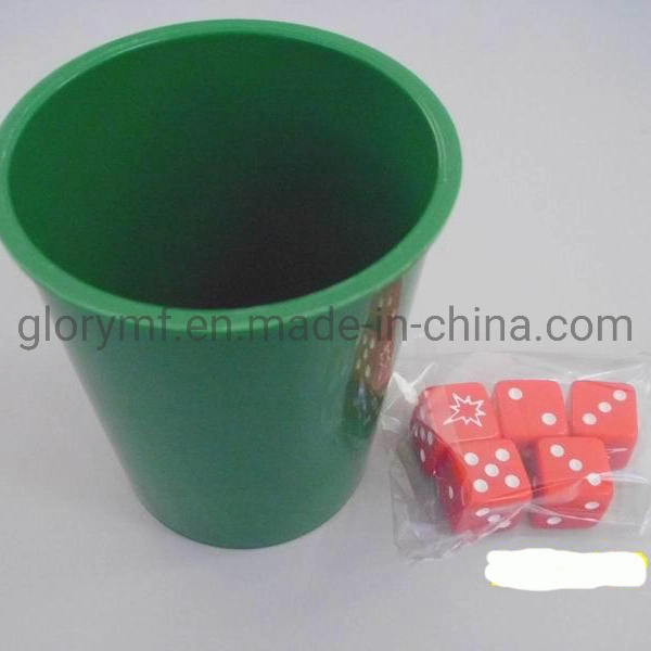 Custom Plastic Dice Cup with Dice Set Dice Shaker