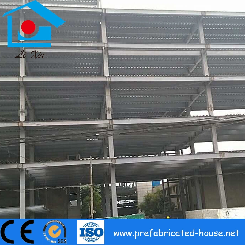 Prefabricated Building Steel Structure Glass Showroom with Stone Decoration Board