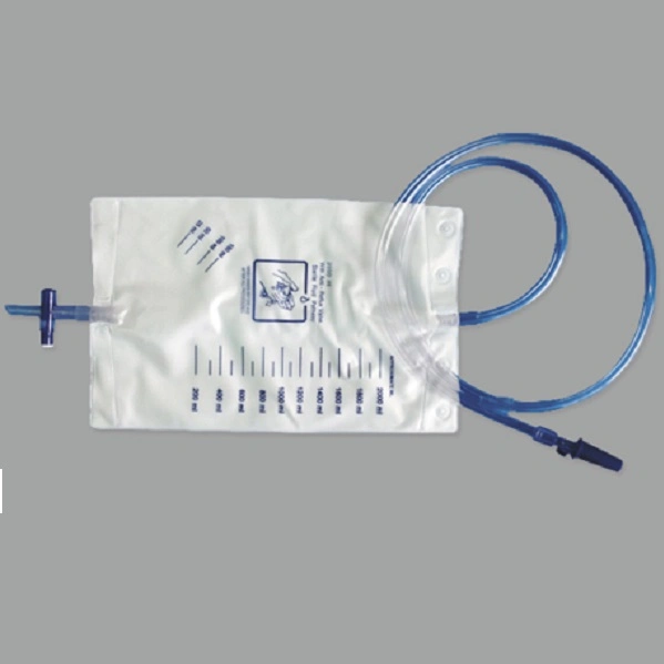 CE/ISO Approved 2000ml Cross Valve and Sampling Inlet Valve Urine Bag (MT58043022)