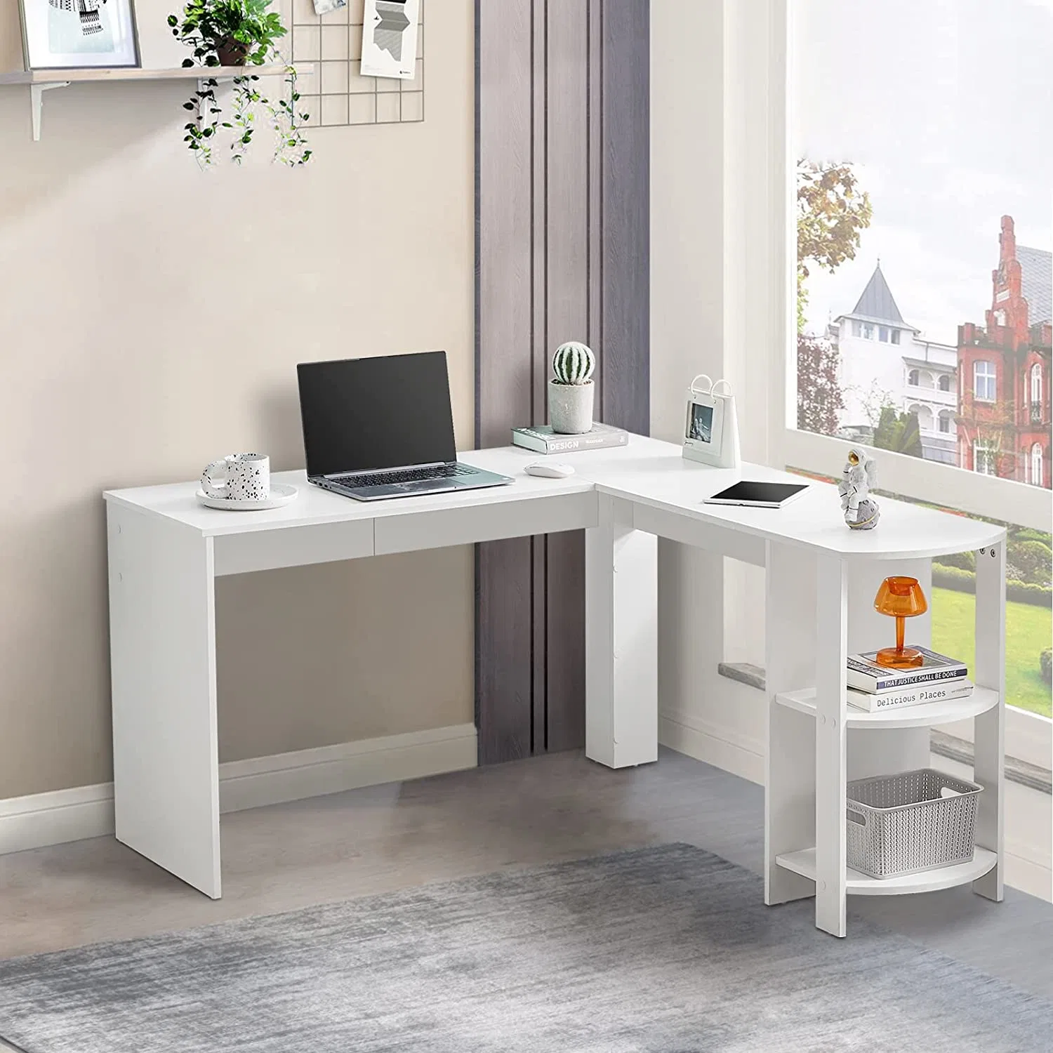 Büromöbel L-förmigen Bürocomputer Desk140 * 50 * 74cm