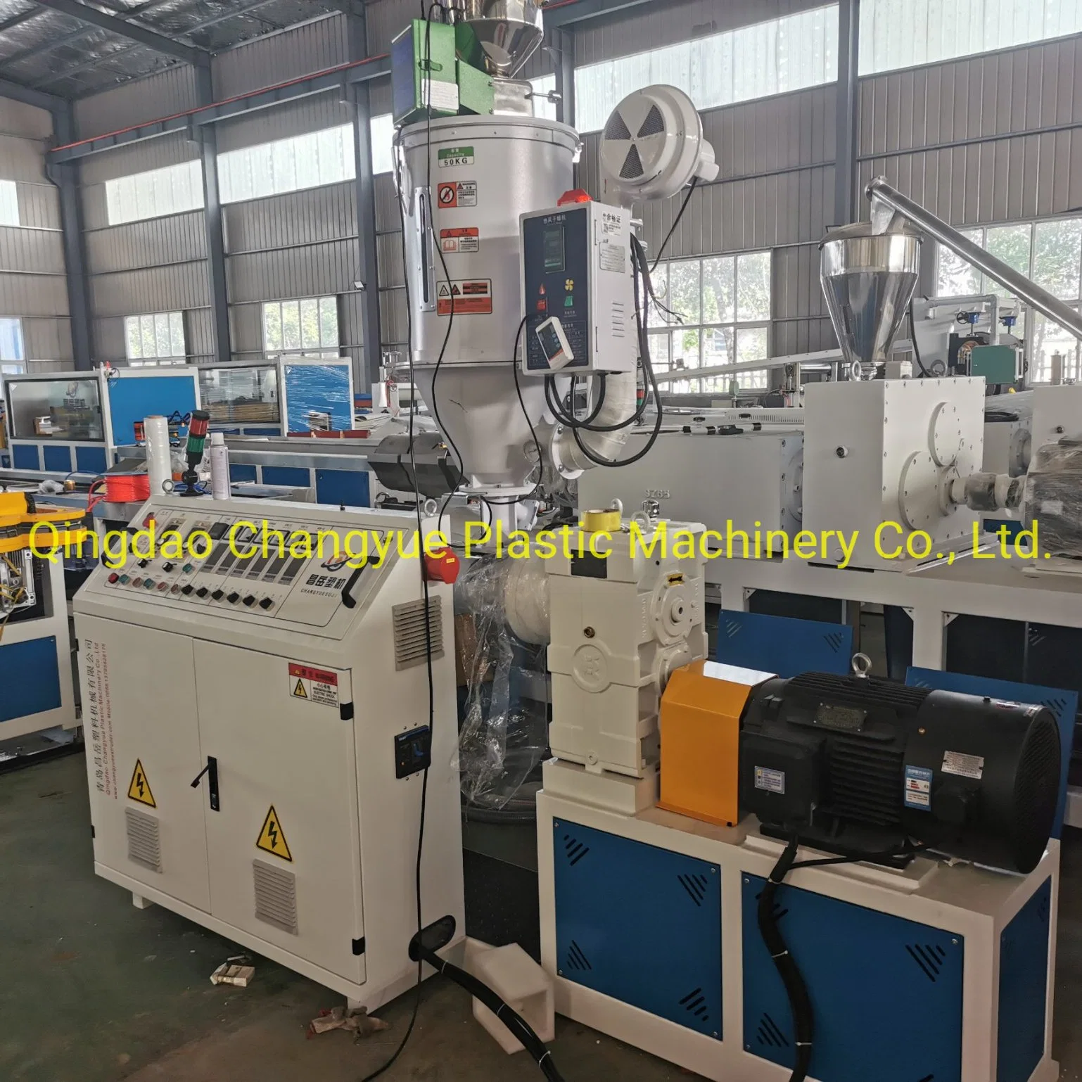 PP PE PA Flexible Single Corrugated Pipe Extrusion Machine Plastic Pipe Extruder