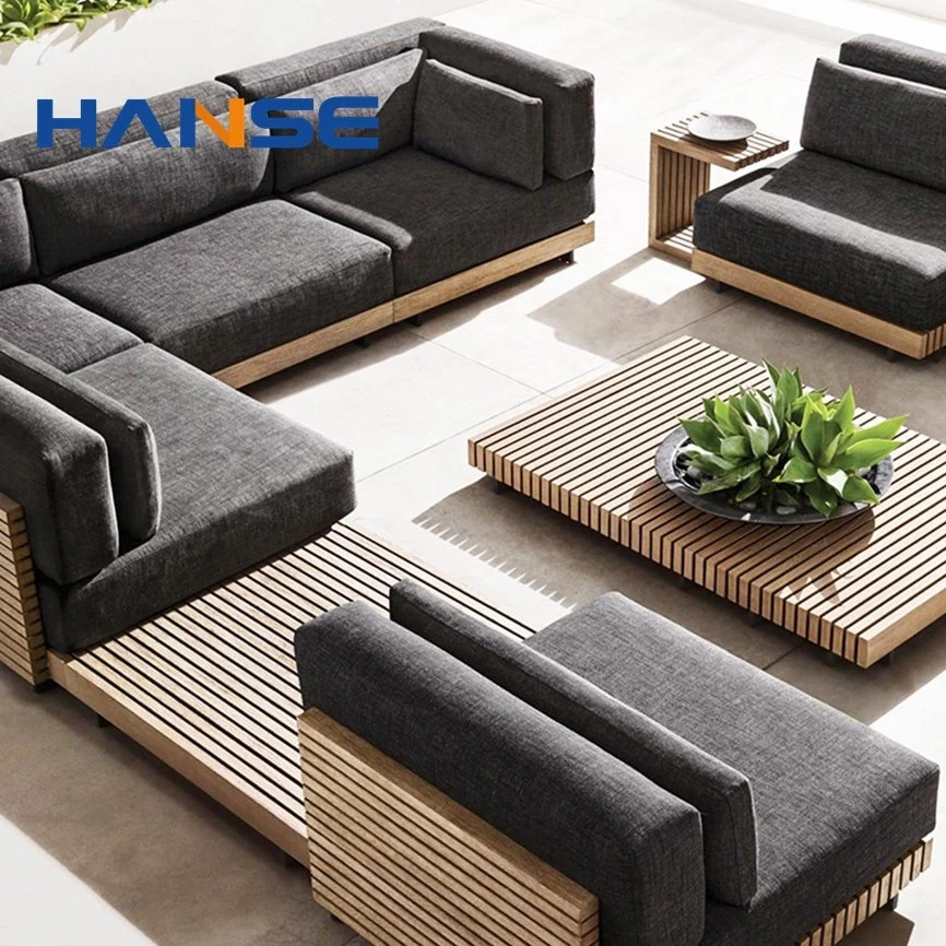 Vente chaude de meubles de jardin en bois pour piscine, patio, jardin et terrasse de style européen.