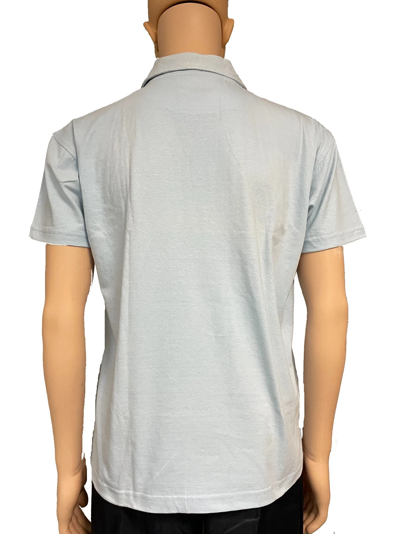 Jersey simple hommes Polo Shirt en bleu