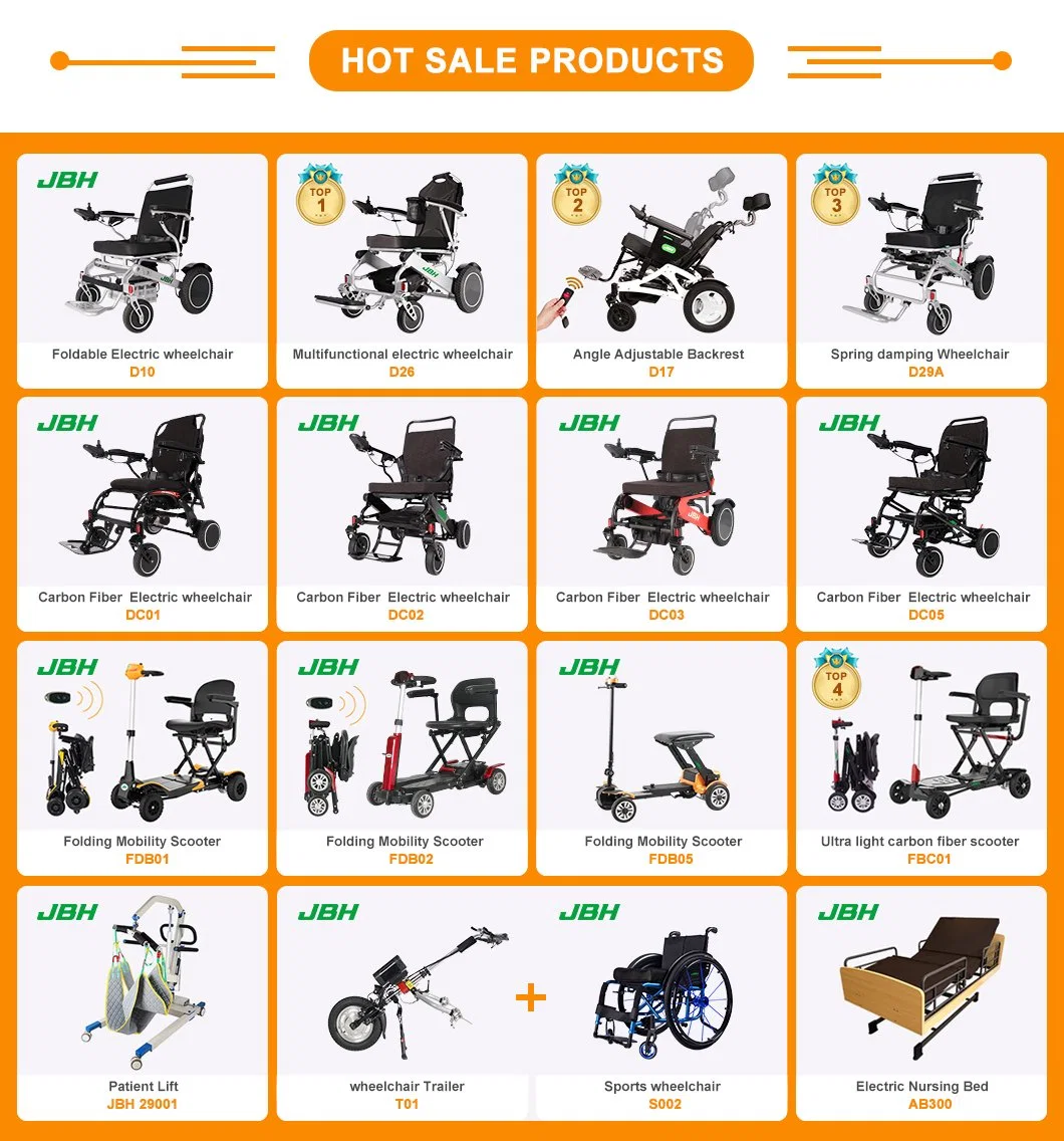 120kg Loading Folding Portable Handicapped Electric Wheelchair Saudi Arabia