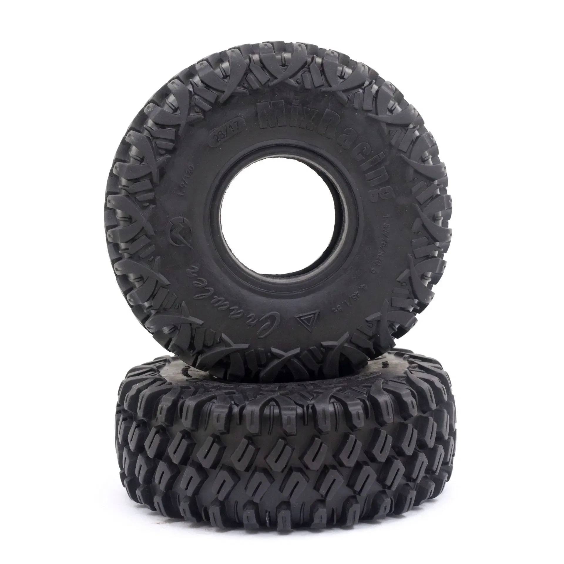 4PCS 130*50mm Coche RC 2.2 Ruedas neumáticos de goma para 1/10 RC Rock Crawler Axial Scx10 rr10 Wraith