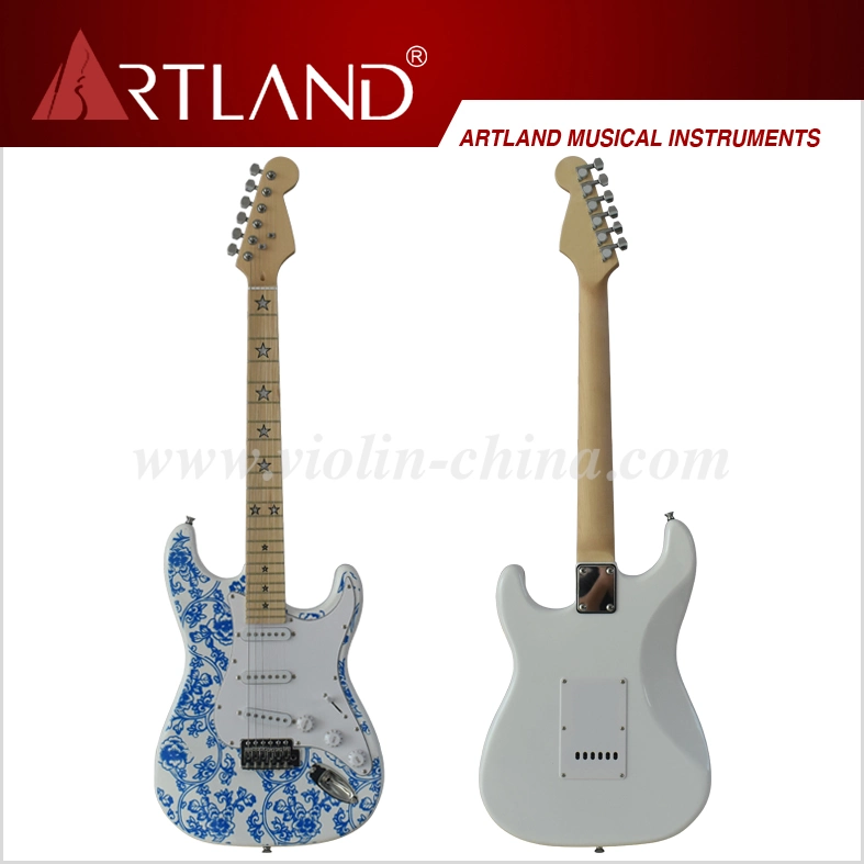 Electric Guitar (EG003) Blue Flower