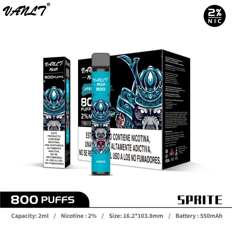 Vanlt Plus 800 Puff 20mg 2ml desechable Eliquid Vape