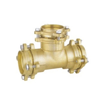 Brass or Dzn Compression Fitings Tee for PE Pipe