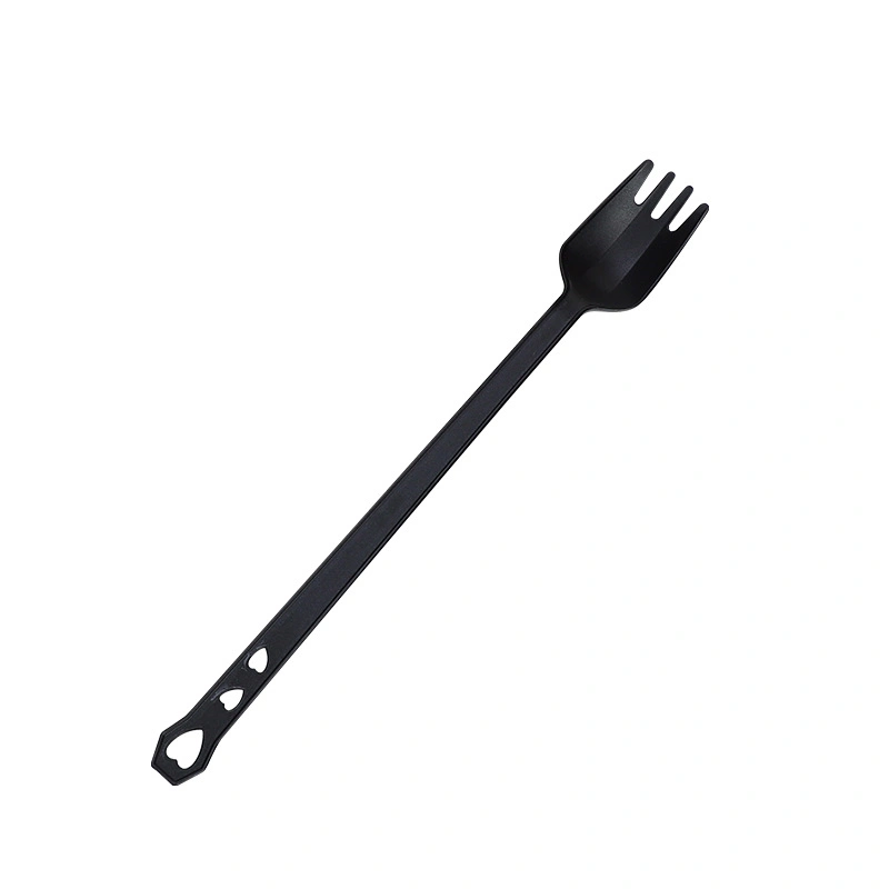 Disposable Spork Fruit Fork Individual Packaging Long-Handled Spoon Plastic Fork (21 cm)