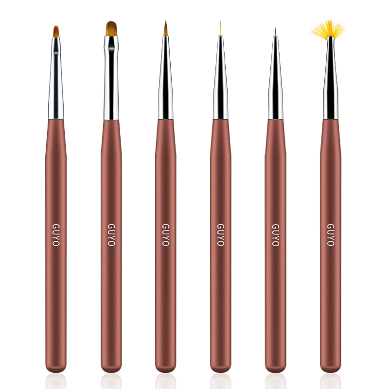 Nylon Hair 6PCS Nail Art Brush Set