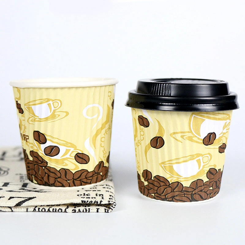 Whole Sale 7.5oz Disposable White Paper Hot/Cold Beverage Drinking Cups for Espresso Cups