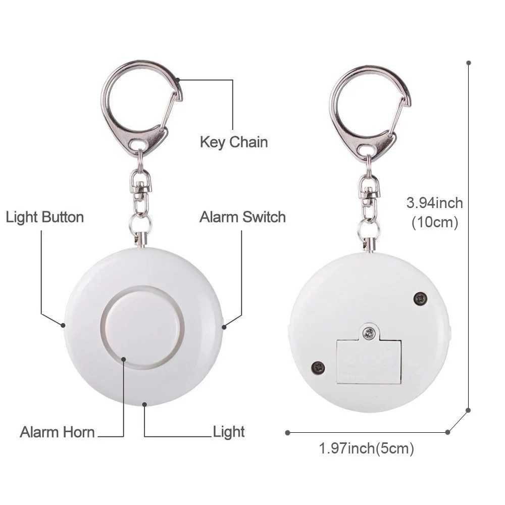 Hot Sale Personal Alarm 130dB Safety Alarms for Women Keychain