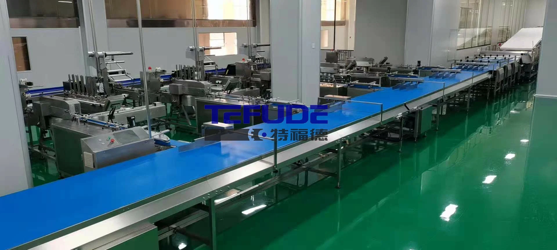 Automatic Packing Machine Supply Packing Belt Conveyor Food Tray Wrapping Machine