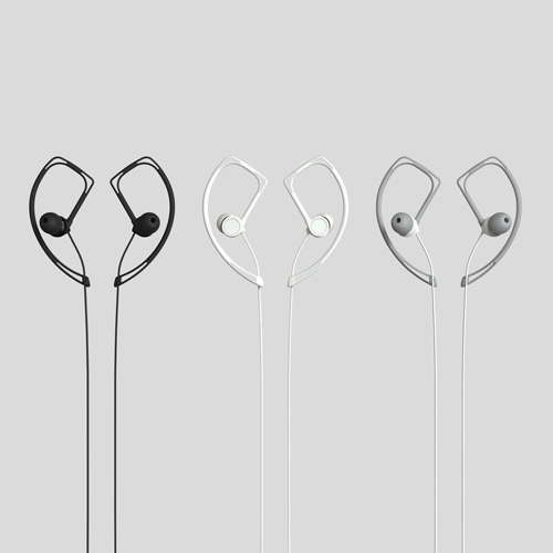 Custom Logo Ear Hook Headphone Earphone with Microphone Portable Device