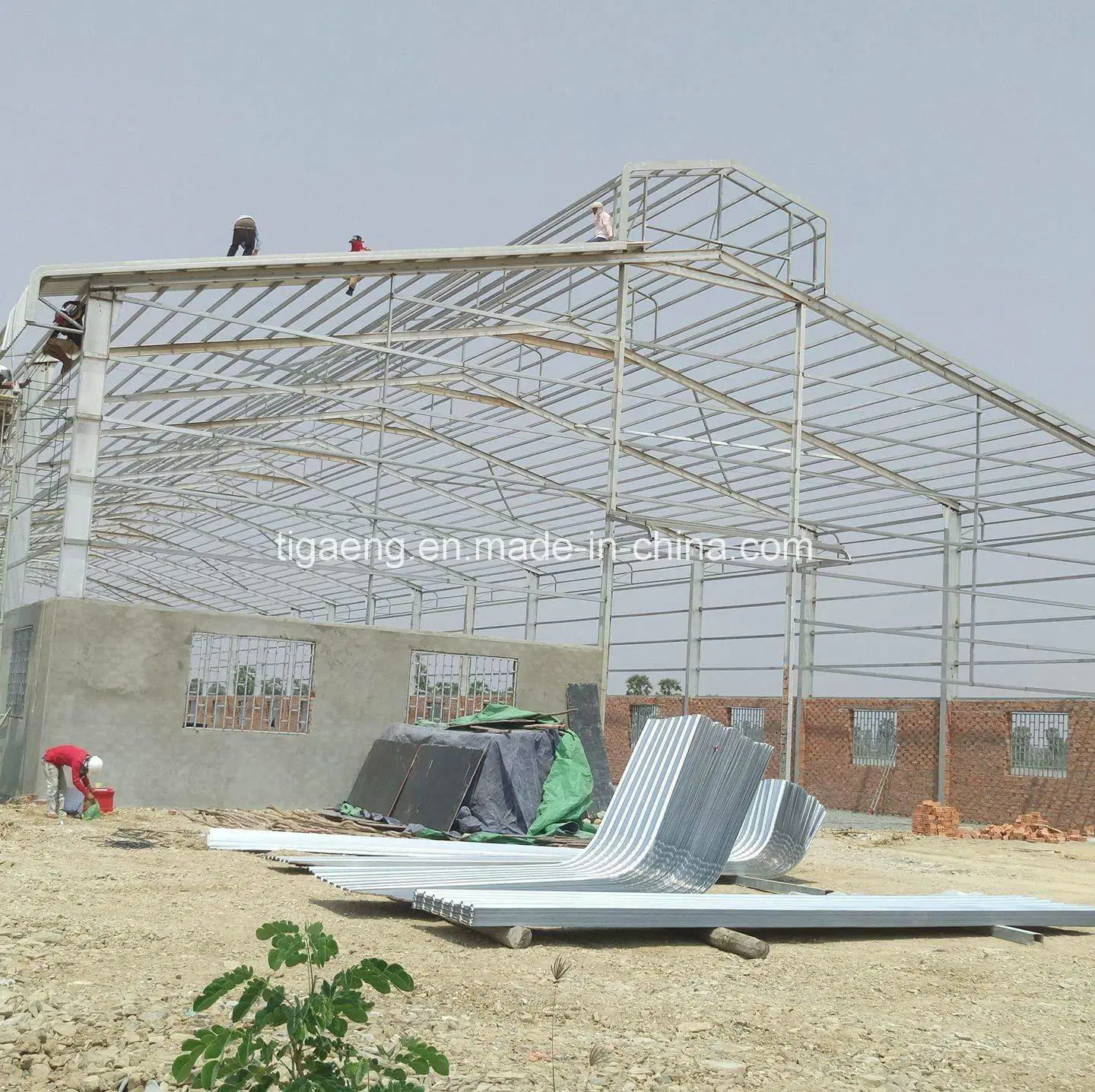 Galvanized Frame Poultry Farm Business Plan in Maharashtra Sheep Shed