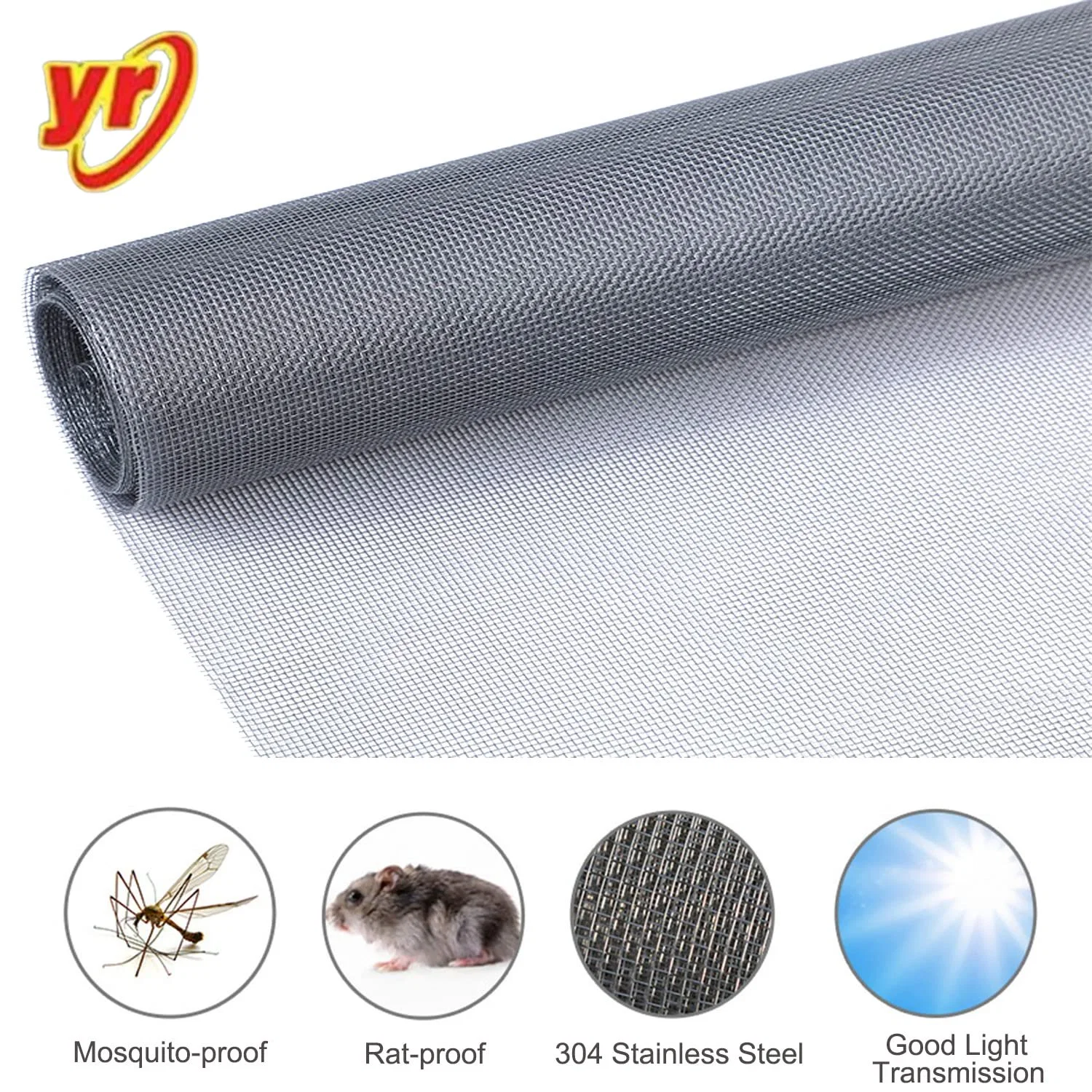 Electro Galvanized Window Screen Easy to Replace Insect Screen