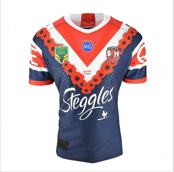 Kurzarm-Rugby Football League Trikot Mit Sublimationsdruck Im Custom Design Einheitliche Abnutzung