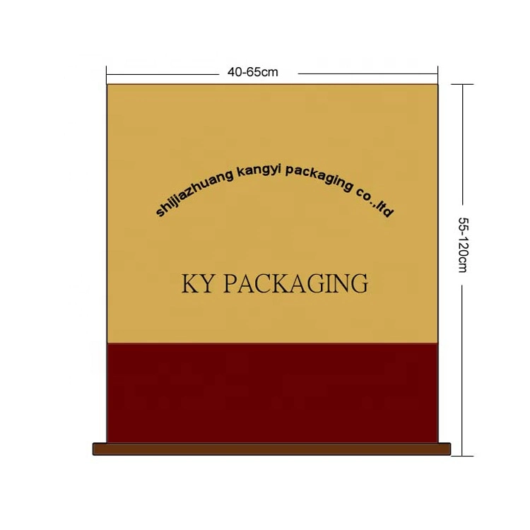 Open Mouth 10kg 20kg Kraft Paper Charcoal Packaging Paper Bag