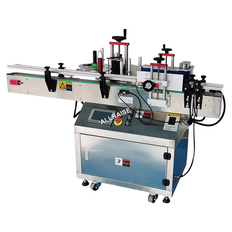 High Quality Automatic Round Bottle Positioning Labeling Machine for Paint Cans Bottle Label Applicator