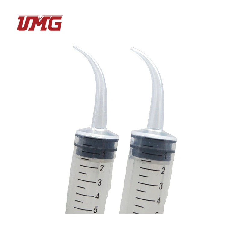 China Dental Instruments 12 Ml Dental Vacuum Curved Utility Syringe