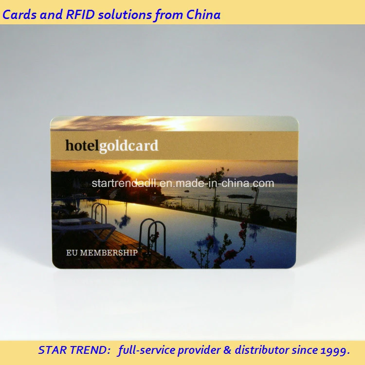 بطاقة RFID بطاقة بلاستيكية من البلاستيك PVC قفل مفتاح المواد مع طباعة مثالية