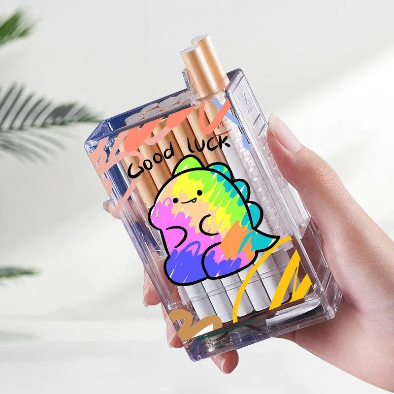 Cigarette Lighter Cigarette Case All-in-One Machine Charging Creative Transparent Automatic Pop-up Cigarette Case Lighter