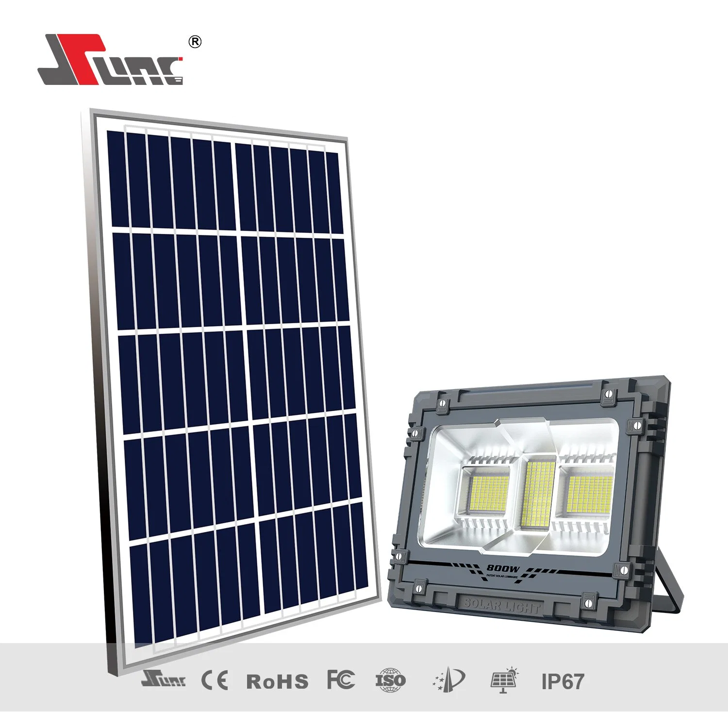 800W Movimiento Solar lámpara de seguridad Mj-Aw800