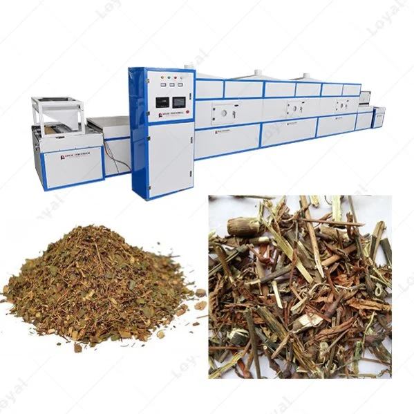 Industrial Tunnel Chamber Moringa Leaves Microwave Dryer Teas Herbs Microwave Sterilization Equipment Rose Flower Microwave Drying Oven