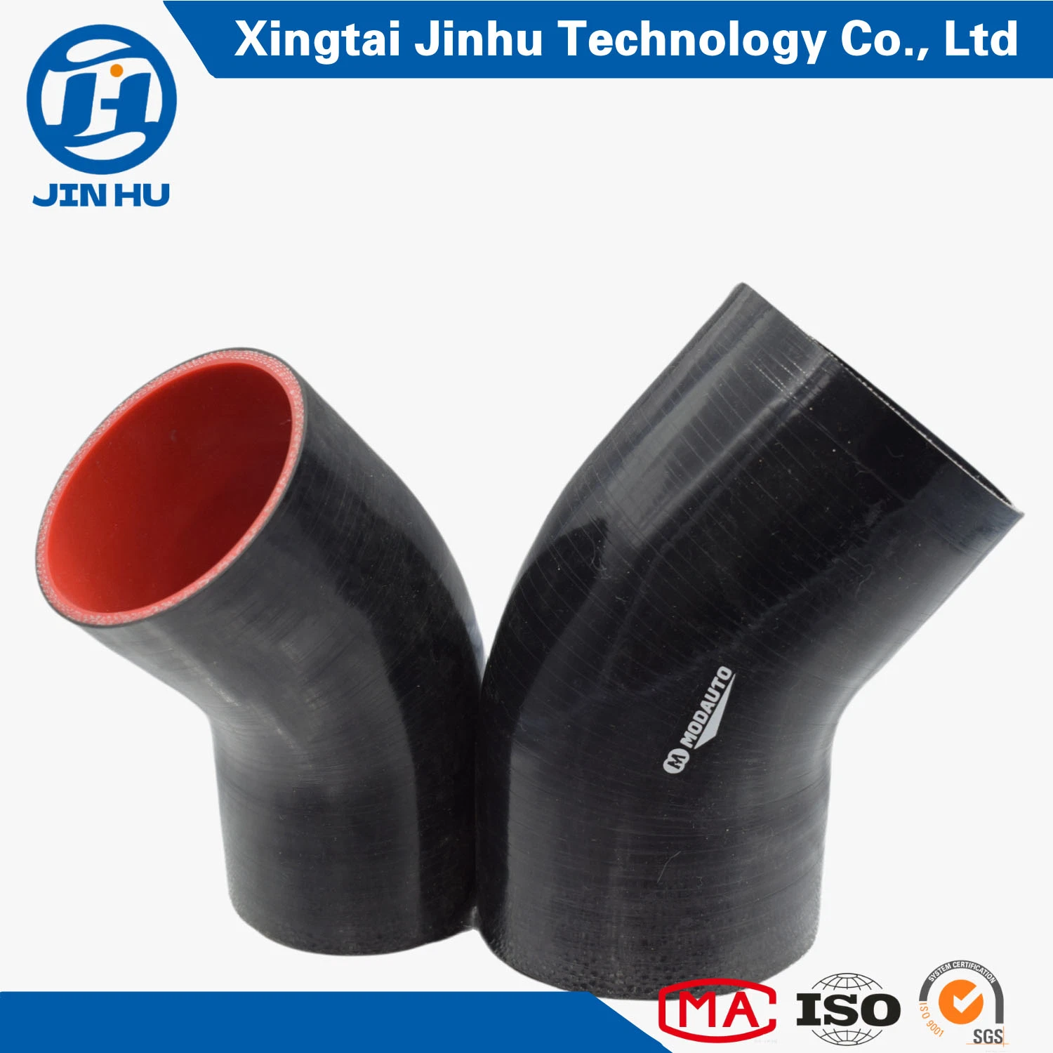 Jinhu Radiator 45 Degree Elbow Silicone Reducer 3 Inch Rubber Hose (OEM)