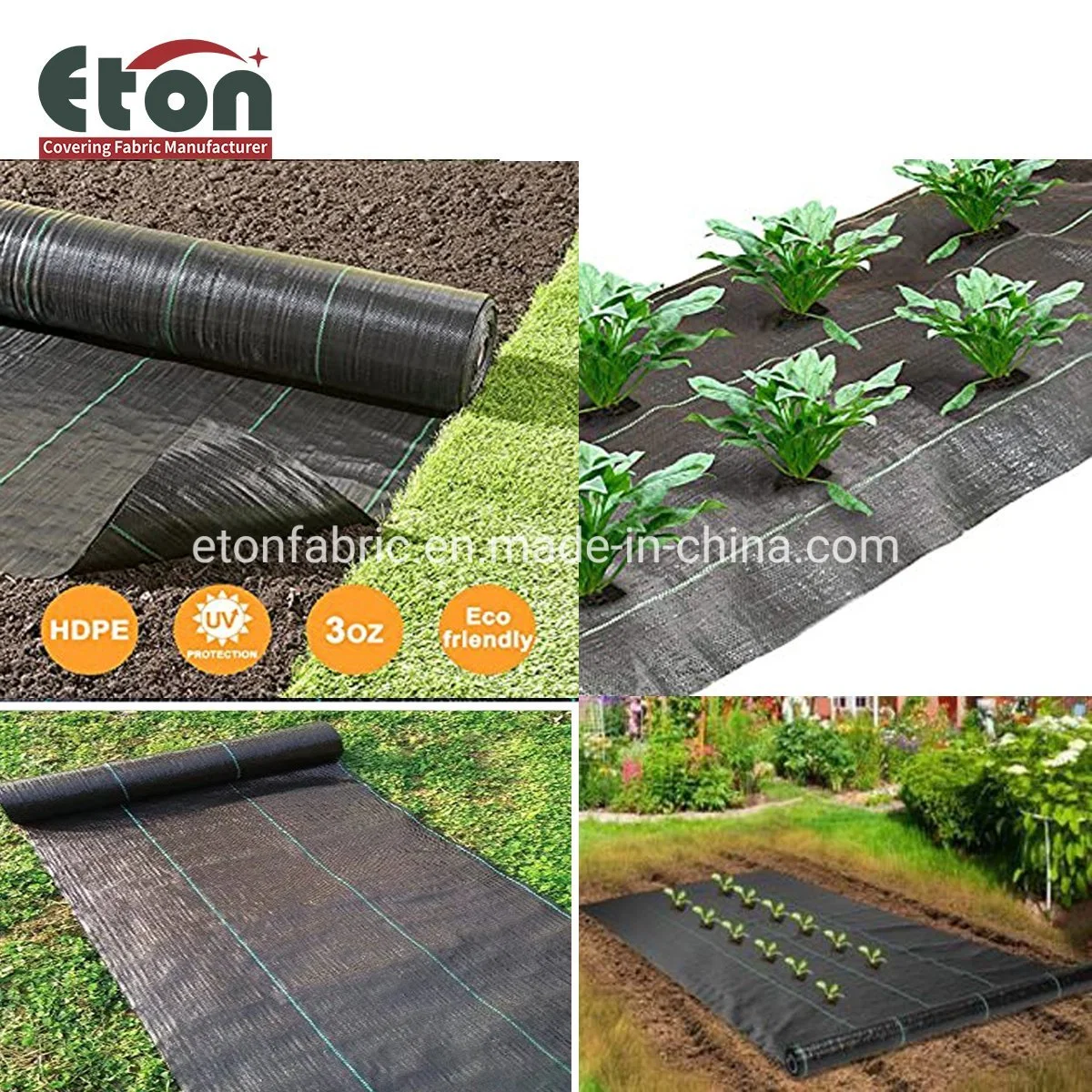 100GSM PP Plastic Woven Garden Ground Cover for Agriculture Uses