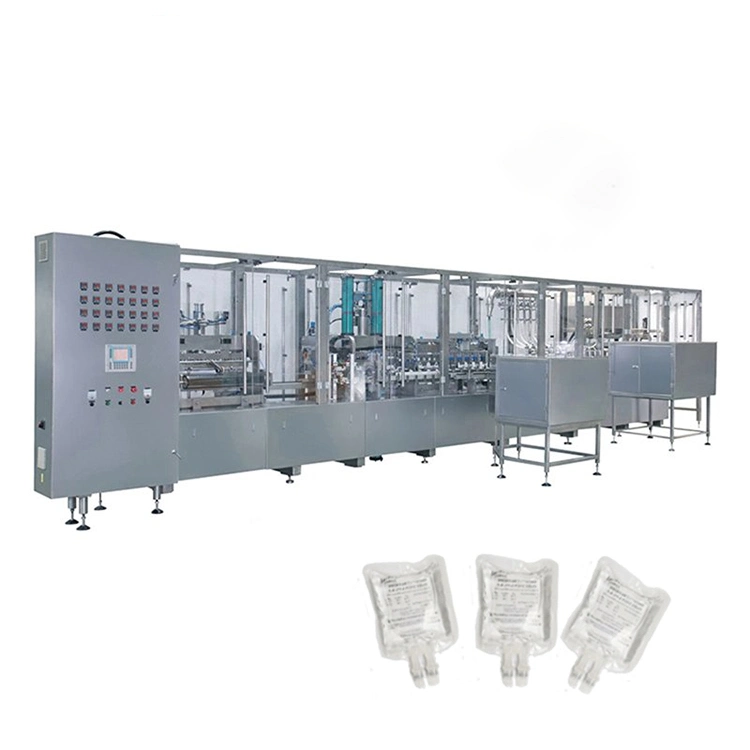 Non-PVC Soft Bag IV Infusion Manufacturing Machine Plant with Different Soft Bag Design and Single Boat Type Port