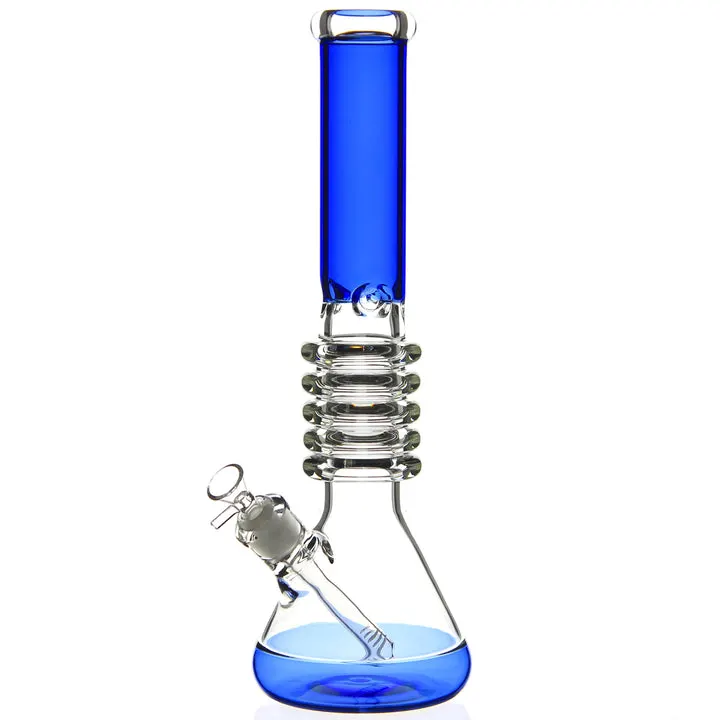 Dicke Big Grip Becher Hand mit bunten Recycler Öl und Tabak DAB Rigs Rauchen Wasserpfeife