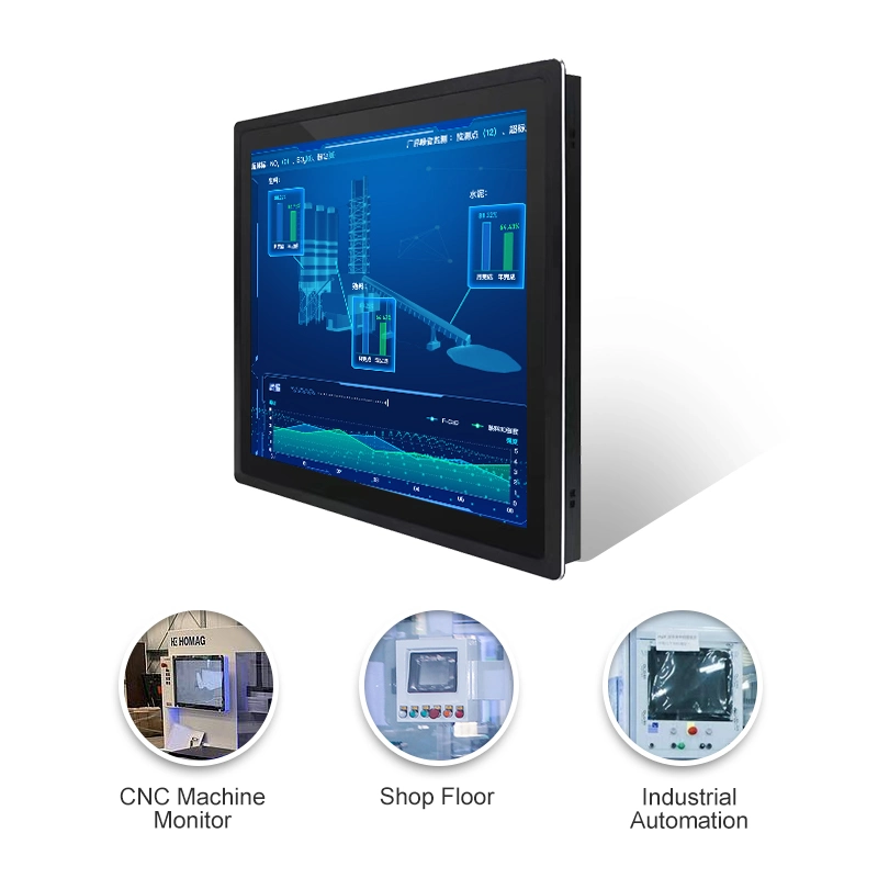 Moniteur LCD 15pouces I3/I5/I7 panneau PC tout-en-un industriel tactile Écran